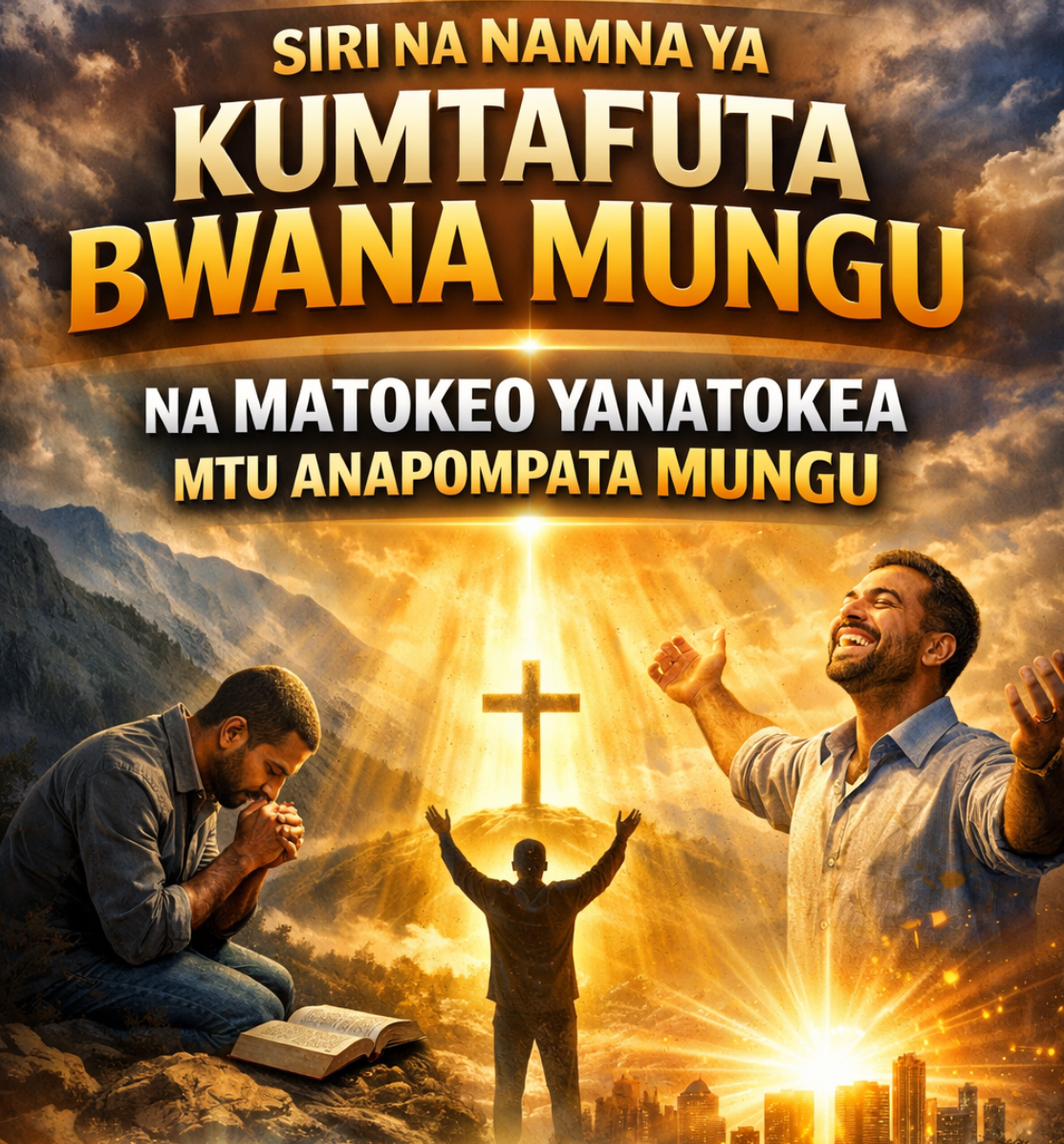 DAY 2 : SIRI NA NAMNA YA KUMTAFUTA BWANA MUNGU NA MATOKEO YANATOKEA MTU ANAPOMPATA MUNGU